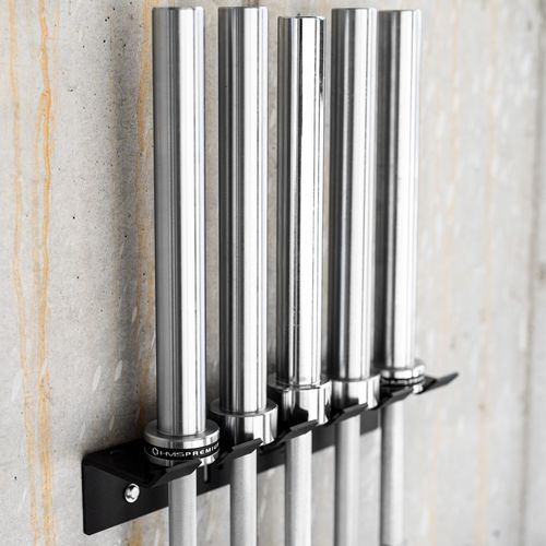 Wieszak na gryfy olimpijskie STR45 przyścienny HMS 120kg stal Q235A na Arena.pl