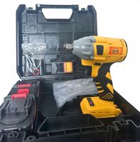 KLUCZ UDAROWY AKUMULATOROWY BEZSZCZOTKOWY 2x AKUMULATOR 1/2" NASADKI