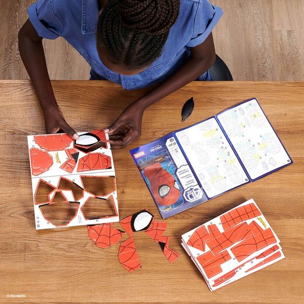 SPIDERMAN MARVEL PUZZLE 3D FIGURKA SUPERBOHATER SPIN MASTER zdjęcie 8