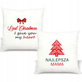 Poduszka z nadrukiem PREZENT LAST CHRISTMAS