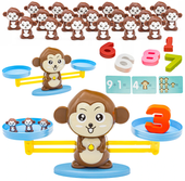 Gra Nauka Liczenia - Równoważnia Waga Szalkowa Małpka - Monkey Balance