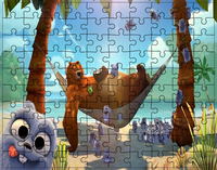 Puzzle Grizzy i Lemingi