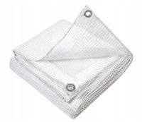 4m x 6m GRUBA PLANDEKA OCHRONNA 100g/m2 wzmacniana TRANSPARENT