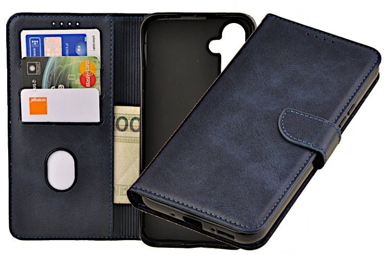 Etui portfel Wallet do Samsung Galaxy A34 5G granatowy zdjęcie 1
