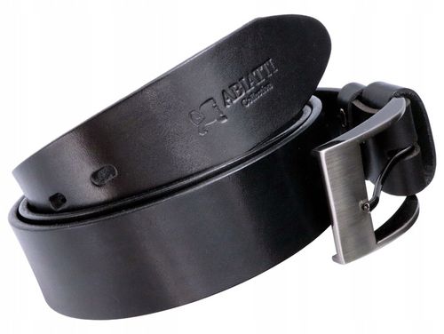 SKÓRZANY PASEK MĘSKI DO SPODNI BRĄZOWY SZEROKI PAS DO JEANSÓW GRUBA SKÓRA na Arena.pl