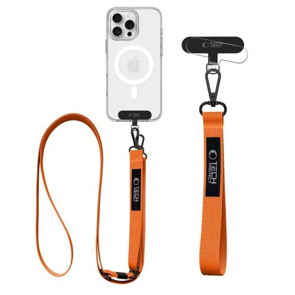 tech-protect c6s rope crossbody cosmic orange zdjęcie 2