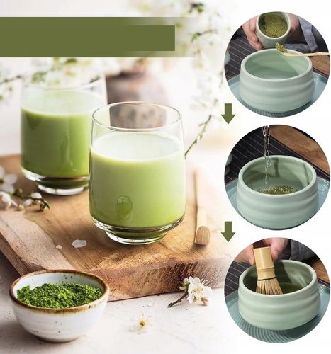 ZESTAW DO MATCHY Z MIOTEŁKA DO MATCHY I ŁYŻKĄ, JAPOŃSKA HERBATA MATCHA na Arena.pl