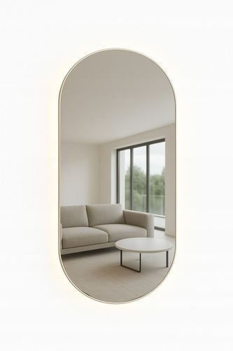 Lustro owalne LED COB łazienkowe, uniwersalne 100x50 cm bez ramy IP 67 na Arena.pl