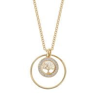 Srebrny naszyjnik NSC6194 - Cyrkonia