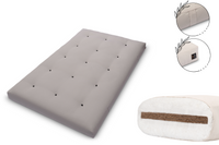 Materac 120x200 z kokosem - Pascall Futon Medium Coco - Szary