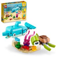 LEGO CREATOR 3w1 FIGURKA DELFIN ŻÓŁW LUB KONIK MORSKI ŚLIMAK LUB RYBA 31128