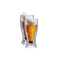 Kufle do Piwa Szklanki z Podwójną Ścianką 350ml 2szt. Prezent