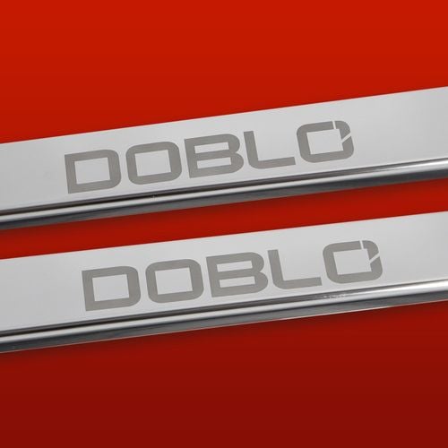 Listwa progowa FIAT DOBLO MK2 Stal nierdzewna 304 mat 2szt na Arena.pl