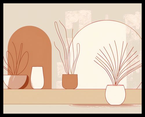 Plakat 50x40cm Widok Roślin na Arena.pl