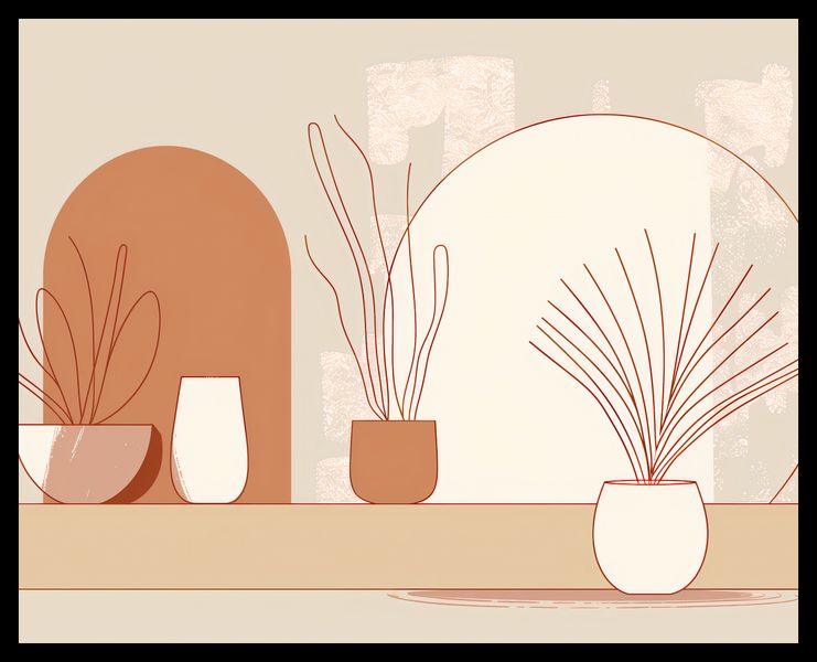 Plakat 50x40cm Widok Roślin zdjęcie 2