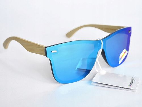 OKULARY DREWNIANE POLARYZACYJNE LUSTRZANKI ETUI na Arena.pl