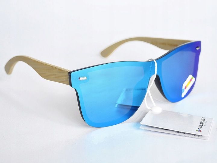 OKULARY DREWNIANE POLARYZACYJNE LUSTRZANKI ETUI zdjęcie 8