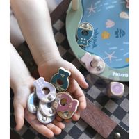 DLA NAJMŁODSZYCH DREWNIANA GRA ŁOWIENIE RYBEK