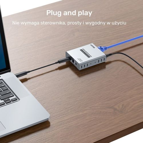 Unitek Ekstender HDMI 2.0 4K przez Ethernet do 60m na Arena.pl