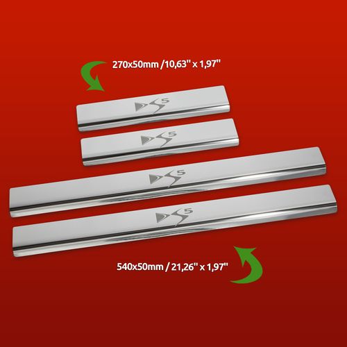 Listwa progowa CITROEN DS5 Stal nierdzewna 304 połysk 4szt na Arena.pl