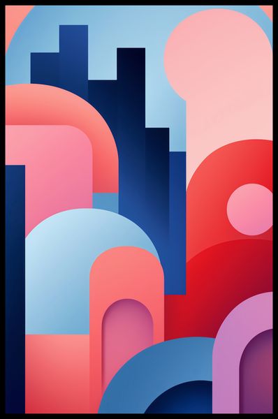 Plakat 56,6x86,4cm Miasto Kolorów zdjęcie 2