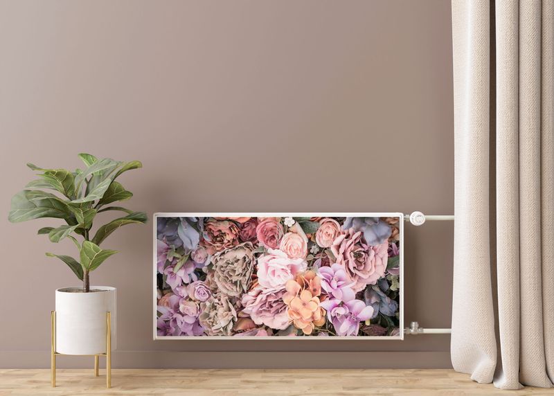 Mata MAGNETYCZNA Na Kaloryfer Bukiet Kwiatów Styl Retro 120cm x 60cm zdjęcie 7