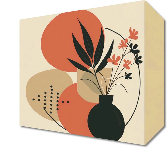Obraz 20x20cm Wazon z Kwiatami zdjęcie 1