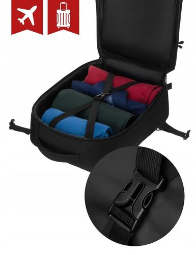 PLECAK DO SAMOLOTU WIZZAIR 40x30x20 BAGAŻ KABINOWY RYANAIR NOWY WYMIAR na Arena.pl