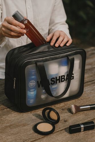 Podwójna Kosmetyczka Podróżna Organizer Podróżny Damska Męska Duża Pojemna na Arena.pl