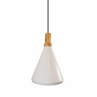 Kuchenna lampa wisząca Nordic woody ST-5097C Step biała drewno