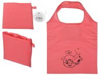 Torba na zakupy składana zakupowa 38x58 cm eko stylowa czerwona z nadrukiem