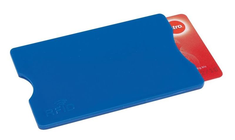 Etui na kartę kredytową PROTECTOR, niebieski zdjęcie 2
