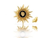 pin słońce z greckim motywem z kolekcji olimpia (cp23/zwe/108/1au)