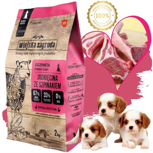 sucha karma dla psa wiejska zagroda jagnięcina ze szpinakiem szczenię s 2kg na Arena.pl