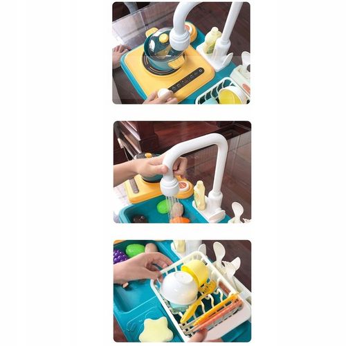 ZLEWOZMYWAK DLA DZIECI ELEKTRYCZNY AKCESORIA OBIEG WODY 31 ELEMENTÓW MATADI na Arena.pl