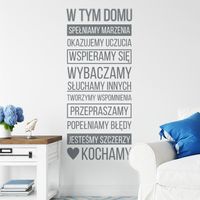 Naklejka W Tym Domu N032 XL