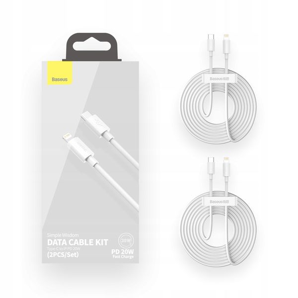 Kabel niktrade USB typ C - Apple Lightning 1,5 m biały zdjęcie 2
