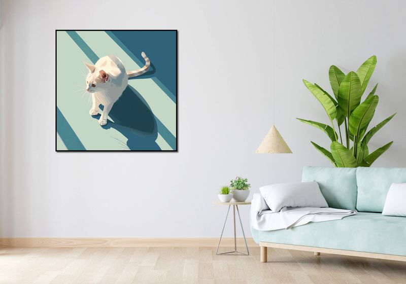 Plakat 100x100cm Kocia Persona zdjęcie 4