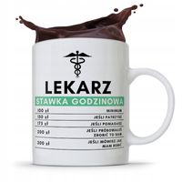 Kubek Dla Doktora Lekarz Stawka Godzinowa Z Nadrukiem Ze Zdjęciem