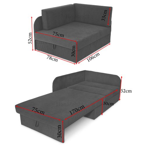Narożnik amerykanka Kubuś sofa łóżko na Arena.pl