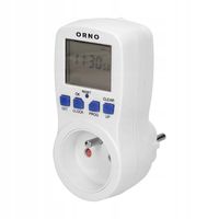 PROGRAMATOR ELEKTRONICZNY CZASOWY 230V AC 16A (DO GNIAZDKA) ORNO OR-PRE-409