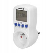 PROGRAMATOR ELEKTRONICZNY CZASOWY 230V AC 16A (DO GNIAZDKA) ORNO OR-PRE-409