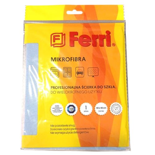 Ściereczka do szyb mikrofibra 40x40cm 1szt na Arena.pl