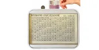 Skarbonka wykreślana wyzwanie oszczędzanie cel 10000 pln euro drewniana