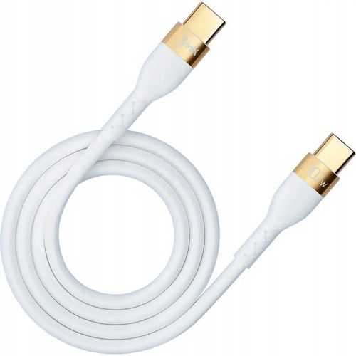 3MK HyperSilicone Cable USB-C/USB-C kabel 2m 100W Biały/White na Arena.pl
