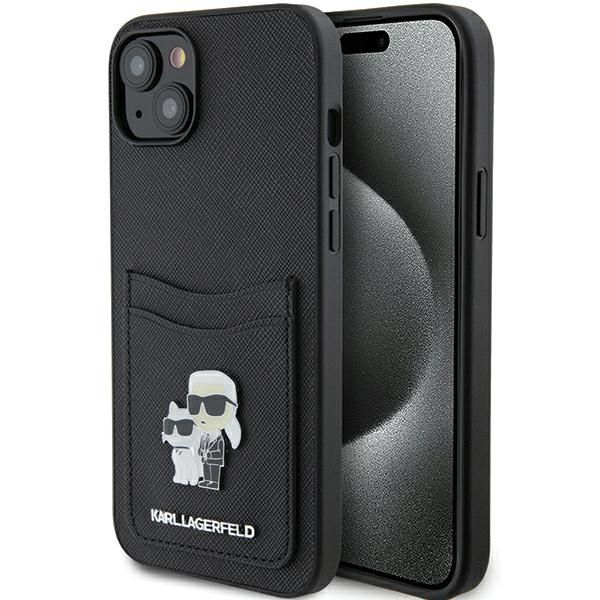 Etui Karl Lagerfeld do iPhone 15, iPhone 14, iPhone 13, Czarny zdjęcie 1