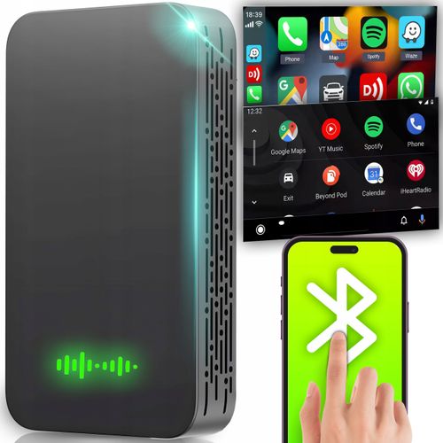 ADAPTER CARPLAY BEZPRZEWODOWY SAMOCHODOWY ANDROID AUTO IPHONE USB na Arena.pl