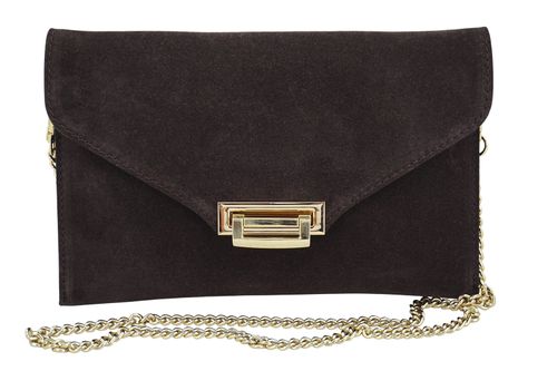 Stylowa kopertówka zamszowa Barberinis - Brązowa ciemna na Arena.pl