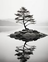 Plakat 50x65cm Samotne Drzewo