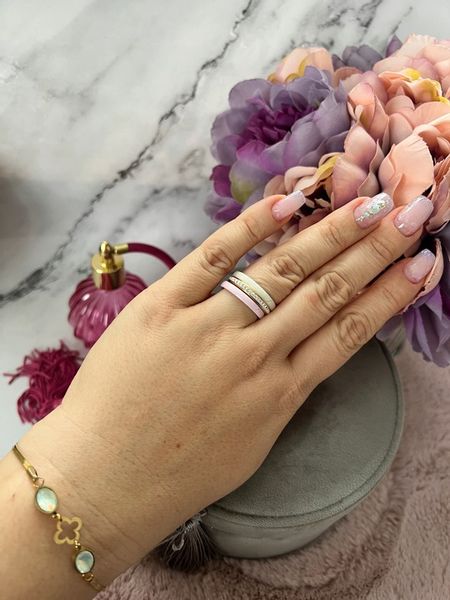 1520 Komplet 3 pierścionków ceramicznych CYRKONIE r 6/16mm sta zdjęcie 9